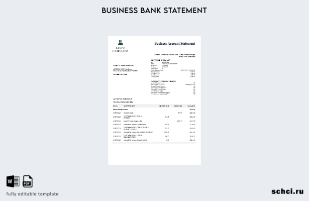 цифровая загрузка португальского отчета о предприятии Banco Carregosa шаблон в ф